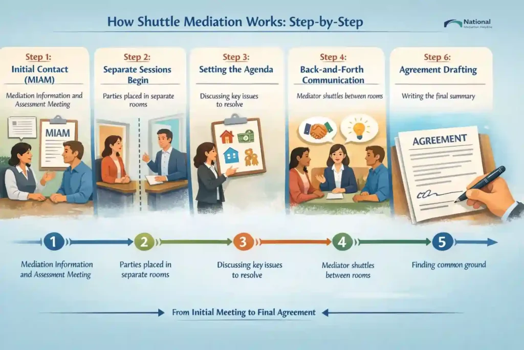 How Shuttle Mediation Works: Step-by-Step Cheshire