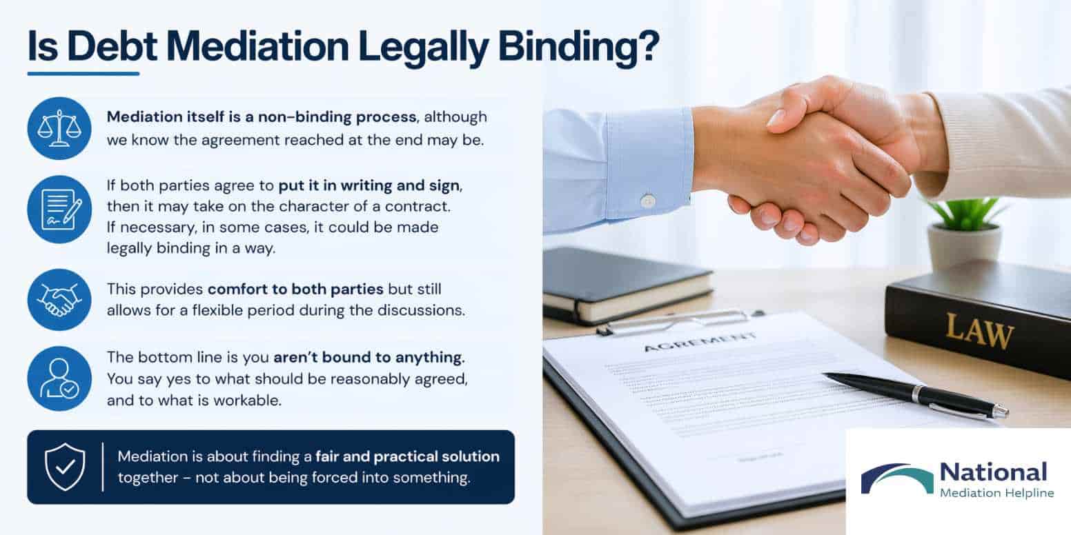 Is Debt Mediation Legally Binding Cheshire