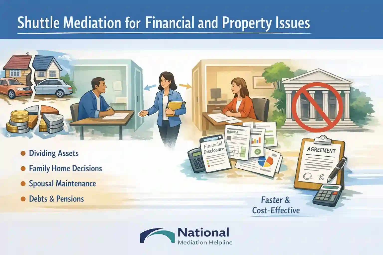 Shuttle Mediation for Financial and Property Issues Cheshire
