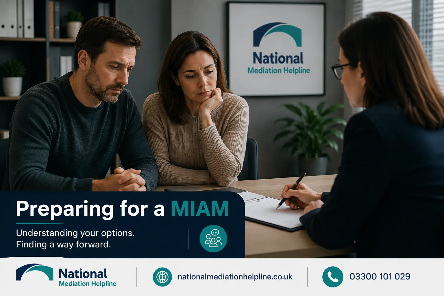 How to prepare for a miam in Cheshire Preparing for a MIAM. An image explaining how to prepare yourself emotionally and rationally for the first miam appointment